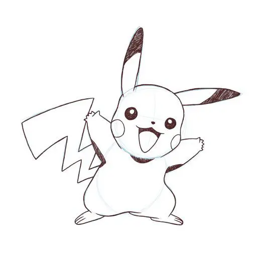 How to Draw Pikachu Pokemons