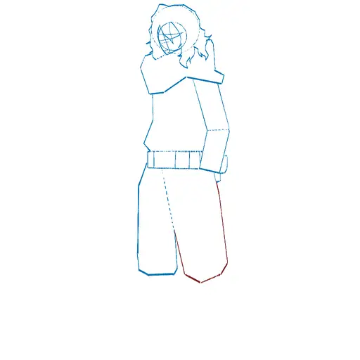 Learn how to draw Shota Aizawa with Step-by-step tutorial - shaping the body and clothing - step 15-27