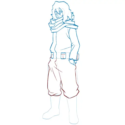 Learn how to draw Shota Aizawa with Step-by-step tutorial - adding shading and depth - step 24-24