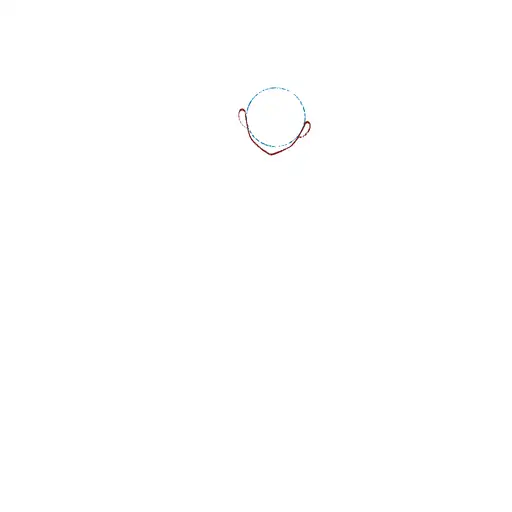 Learn how to draw Kanao Tsuyuri with Step-by-step tutorial - initial sketch and basic shapes - step 2