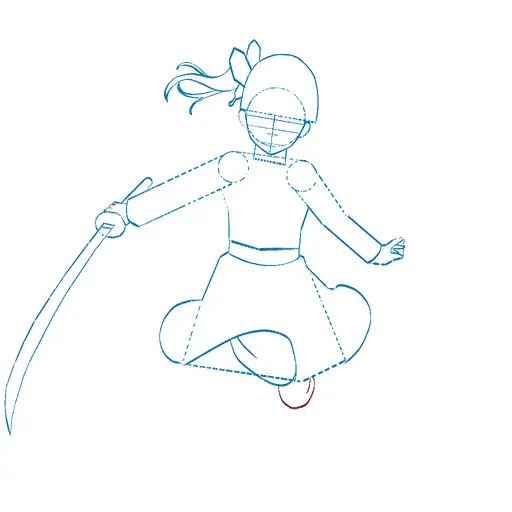 Learn how to draw Kanao Tsuyuri with Step-by-step tutorial - adding shading and depth - step 23
