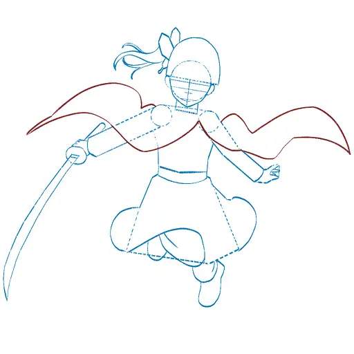 Learn how to draw Kanao Tsuyuri with Step-by-step tutorial - adding shading and depth - step 25