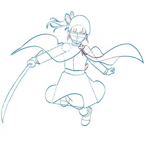 Learn how to draw Kanao Tsuyuri with Step-by-step tutorial - adding shading and depth - step 26