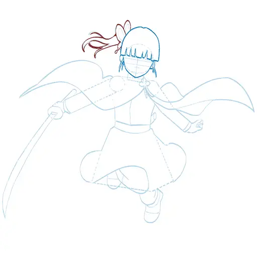 Learn how to draw Kanao Tsuyuri with Step-by-step tutorial - adding shading and depth - step 28