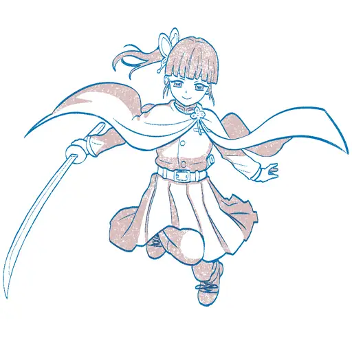Learn how to draw Kanao Tsuyuri with Step-by-step tutorial - background and additional elements - step 39