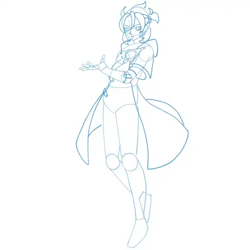 Learn how to draw Albedo with Step-by-step tutorial - adding face details and hair structure - step 14-5
