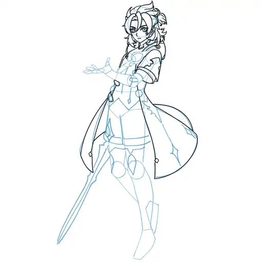 Learn how to draw Albedo with Step-by-step tutorial - adding shading and depth - step 22-2