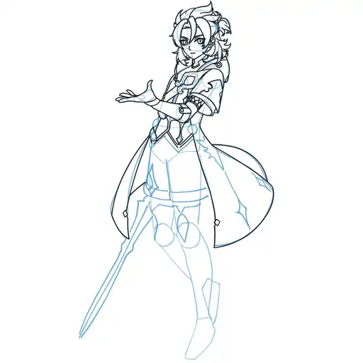 Learn how to draw Albedo with Step-by-step tutorial - adding shading and depth - step 24-1