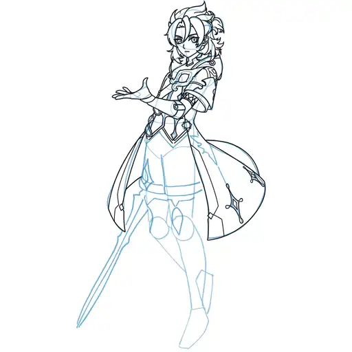 Learn how to draw Albedo with Step-by-step tutorial - adding shading and depth - step 25-1