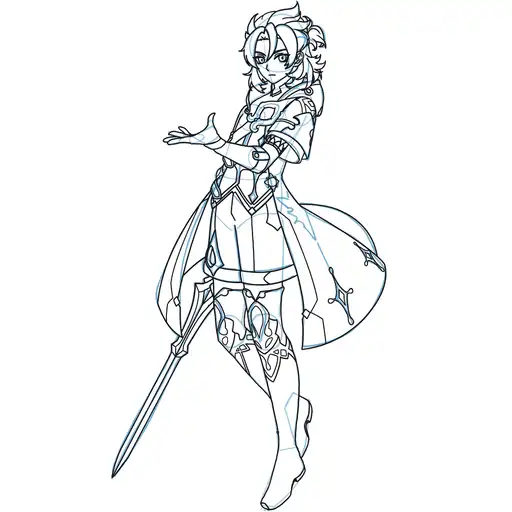 Learn how to draw Albedo with Step-by-step tutorial - coloring and final touches - step 29