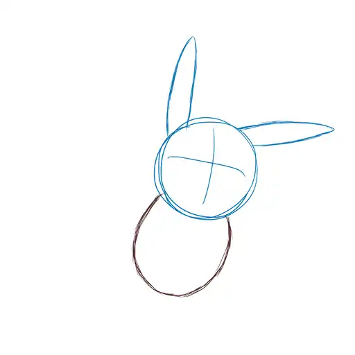Drawing tutorial of Pikachu - Step 3-1 