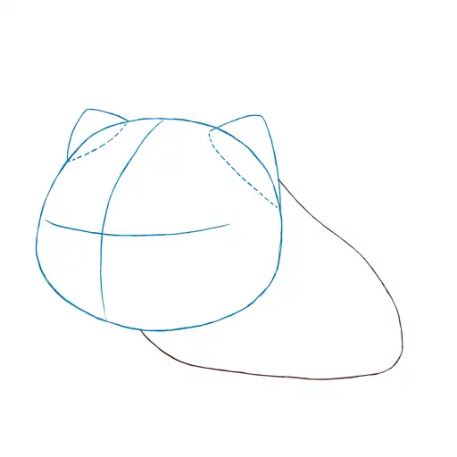 Drawing tutorial of How to draw Bulbasaur - Step 3-2 