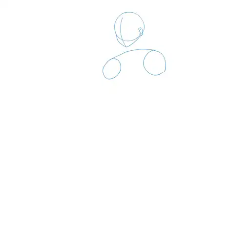 Learn how to draw Akaza with Step-by-step tutorial - initial sketch and basic shapes - step 3-3