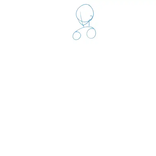 Learn how to draw Albedo with Step-by-step tutorial - initial sketch and basic shapes - step 3-5