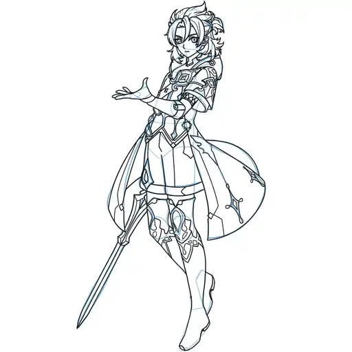 Learn how to draw Albedo with Step-by-step tutorial - coloring and final touches - step 30