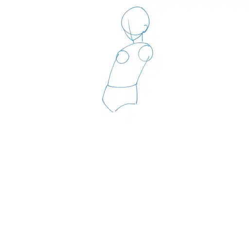 Learn how to draw Albedo with Step-by-step tutorial - initial sketch and basic shapes - step 4-5