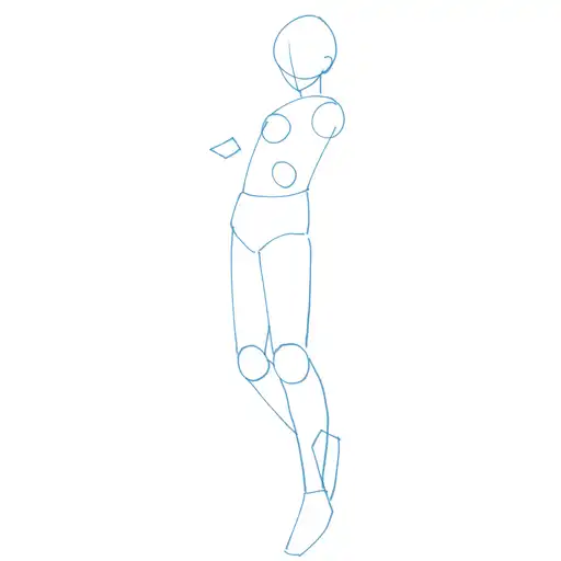Learn how to draw Albedo with Step-by-step tutorial - initial sketch and basic shapes - step 7-5