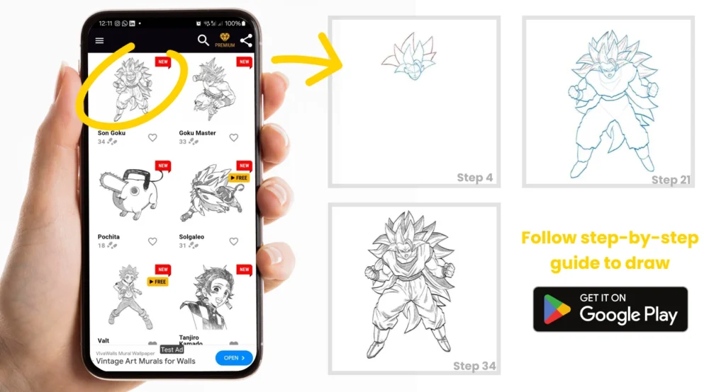 how to draw anime app 1 Learn to Draw Anime: Eyes, Poses, Characters, and More.